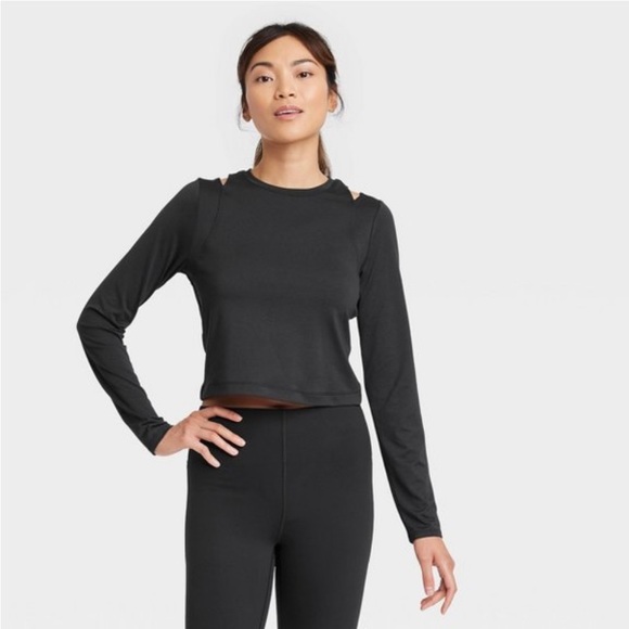 Women’s Long Sleeve Crop Top by all in motion - Picture 2 of 7